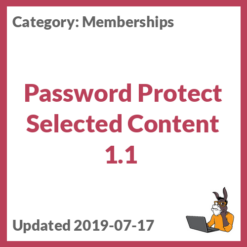 Password Protect Selected Content 1.1