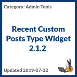 Recent Custom Posts Type Widget 2.1.2