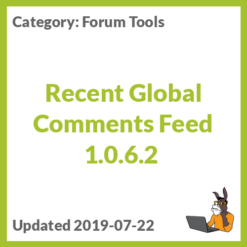 Recent Global Comments Feed 1.0.6.2