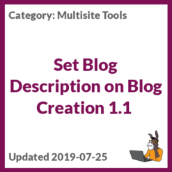 Set Blog Description on Blog Creation 1.1