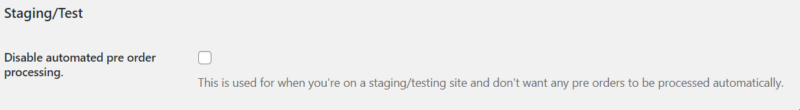 test woocommerce pre orders settings