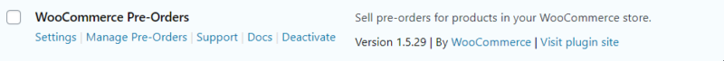 woocommerce pre orders settings