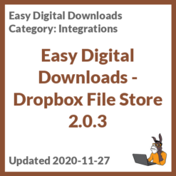 Easy Digital Downloads - Dropbox File Store