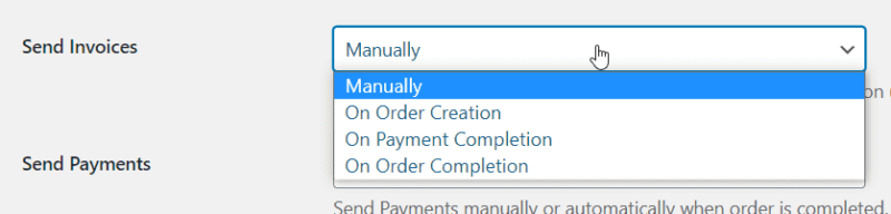 manually payments