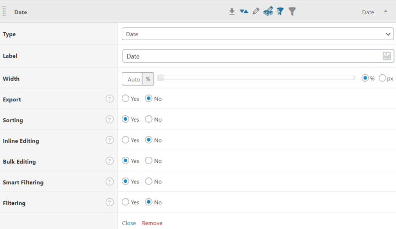 date admin columns pro