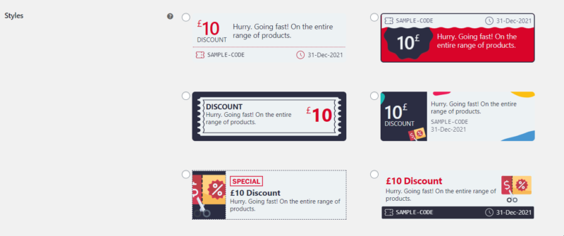 woocommerce coupons style