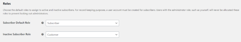 woocommerce subscriptions plugin roles