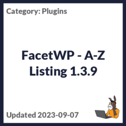 FacetWP - A-Z Listing