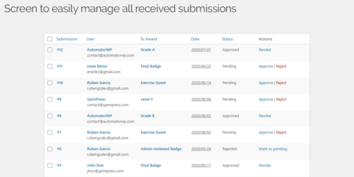 GamiPress - Submissions 1.1.0 - Image 2