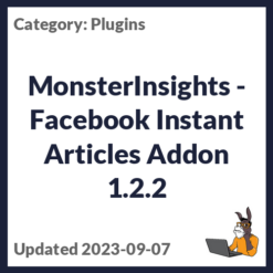 MonsterInsights - Facebook Instant Articles Addon