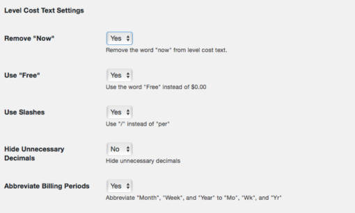 Paid Memberships Pro - Custom Level Cost Text Add On .0.4.2 - Image 3