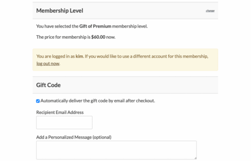 Paid Memberships Pro - Gift Levels Add On 1.1.1 - Image 2