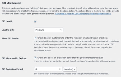 Paid Memberships Pro - Gift Levels Add On 1.1.1 - Image 3