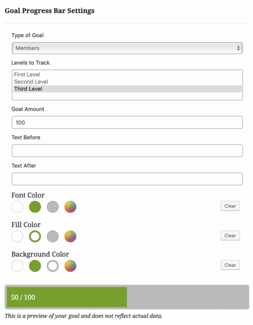 Paid Memberships Pro - Goal Progress Bar Add On 1.2 - Image 3