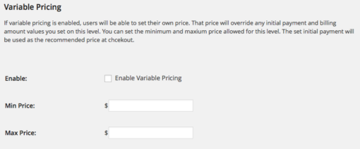 Paid Memberships Pro - Variable Pricing Add On 0.4.6 - Image 3