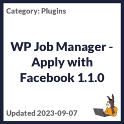 WP Job Manager - Apply with Facebook