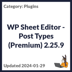 WP Sheet Editor - Post Types (Premium)