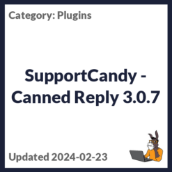 SupportCandy - Canned Reply