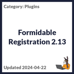 Formidable Registration