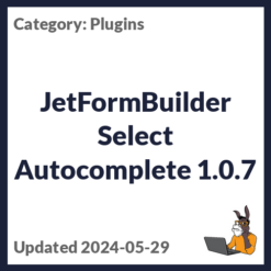 JetFormBuilder Select Autocomplete