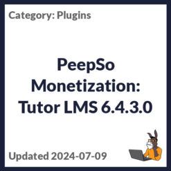 PeepSo Monetization: Tutor LMS