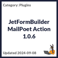 JetFormBuilder MailPoet Action