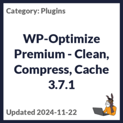 WP-Optimize Premium - Clean, Compress, Cache
