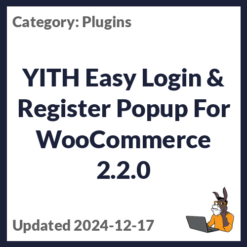 YITH Easy Login & Register Popup For WooCommerce