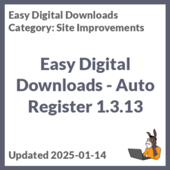 Easy Digital Downloads - Auto Register