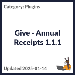 Give - Annual Receipts