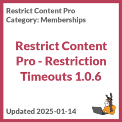 Restrict Content Pro - Restriction Timeouts