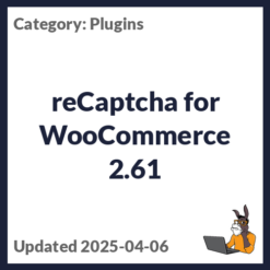 reCaptcha for WooCommerce