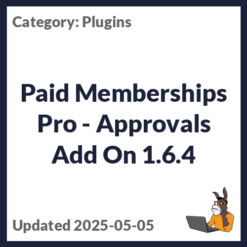 Paid Memberships Pro - Approvals Add On