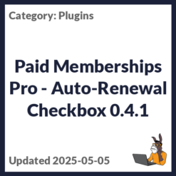 Paid Memberships Pro - Auto-Renewal Checkbox