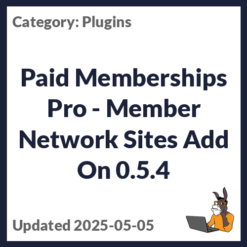 Paid Memberships Pro - Member Network Sites Add On
