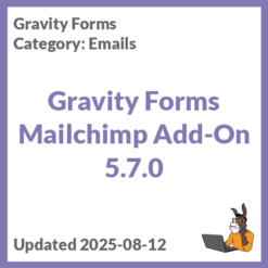 Gravity Forms Mailchimp Add-On