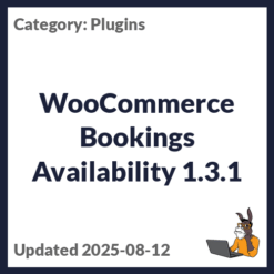 WooCommerce Bookings Availability
