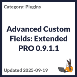 Advanced Custom Fields: Extended PRO