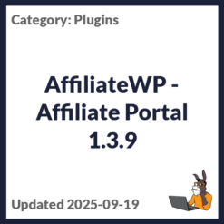 AffiliateWP - Affiliate Portal