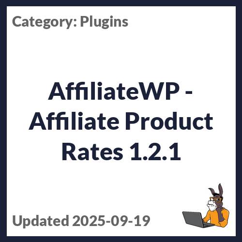 AffiliateWP - Affiliate Product Rates