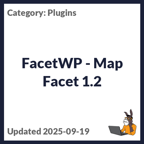 FacetWP - Map Facet