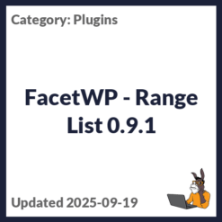 FacetWP - Range List