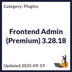 Frontend Admin (Premium)