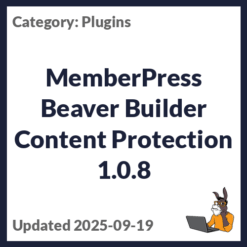 MemberPress Beaver Builder Content Protection