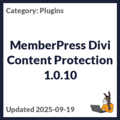 MemberPress Divi Content Protection