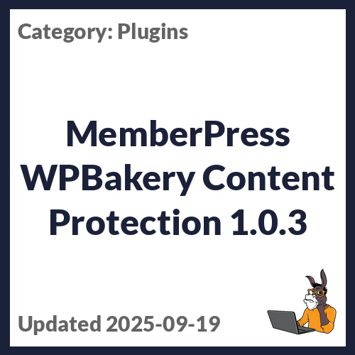 MemberPress WPBakery Content Protection