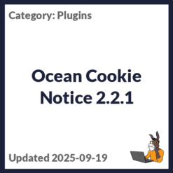 Ocean Cookie Notice