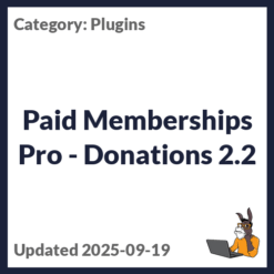 Paid Memberships Pro - Donations