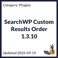 SearchWP Custom Results Order