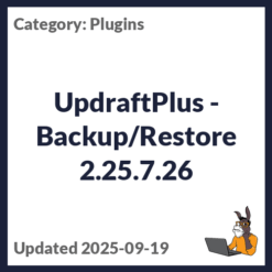 UpdraftPlus - Backup/Restore